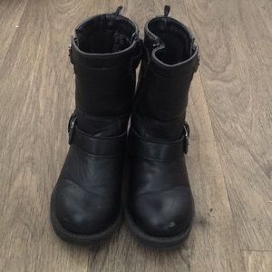 Black H&M leather boots